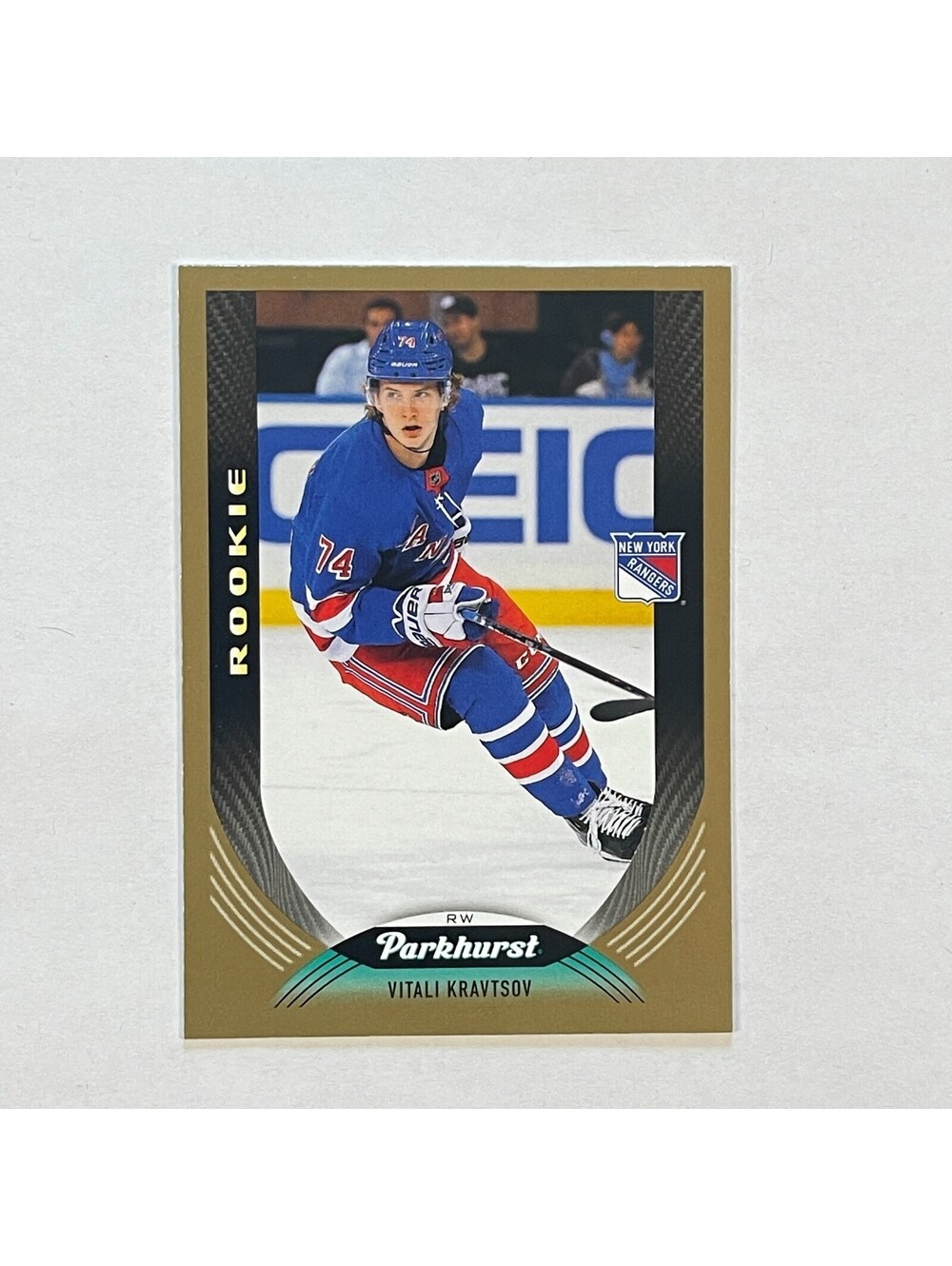 2020-21 Upper Deck Parkhurst Gold #295 Vitali Kravtsov Rookie Rangers Card